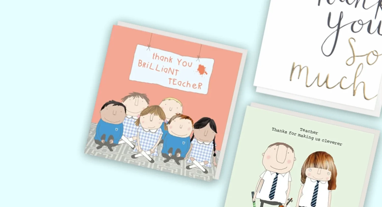 Thank you teacher cards for teachers, teaching assistants.