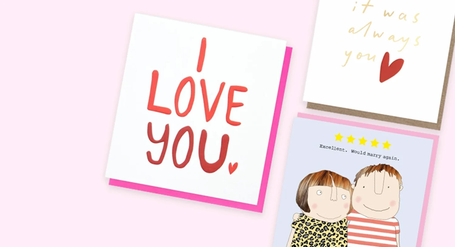 Romantic Valentine’s cards for him and her featuring cute and heartfelt love messages.