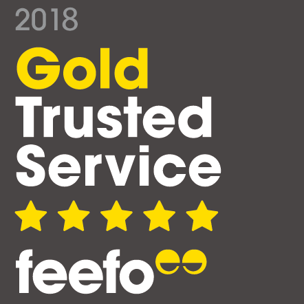 Gold Trusted Service Award From Feefo