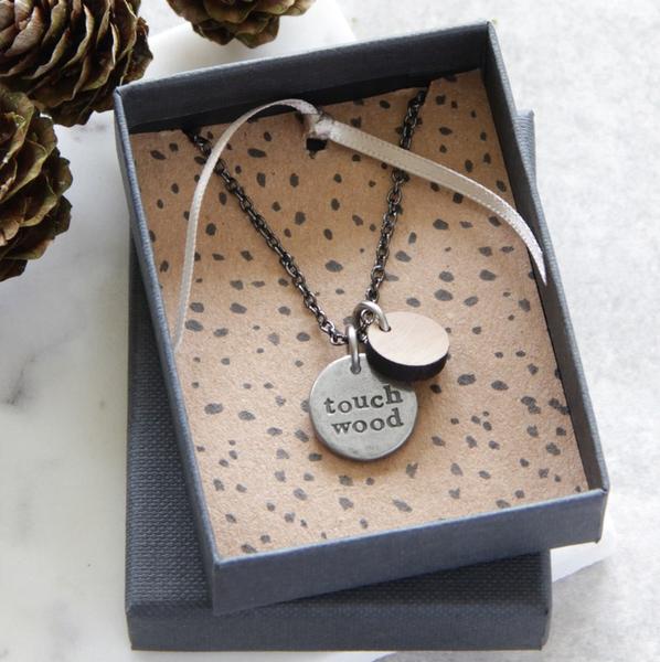 Ideas for a present to celebrate 5 years clear? Touch Wood necklace