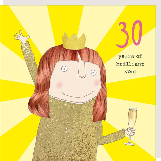 30th Birthday Brilliant You Girl Card
