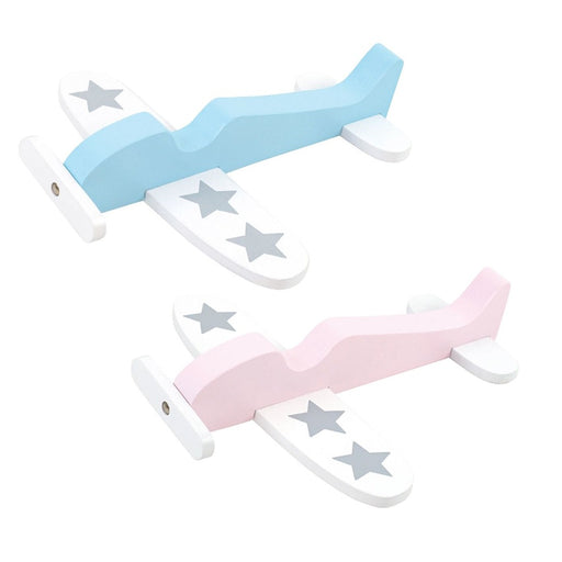 Star Wooden Aeroplane - Pink or Blue