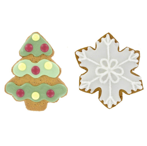 Iced Christmas Biscuit - Christmas Tree or Snowflake