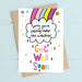 Sorry you're feeling under the weather "Get Well Soon" rainbow Card