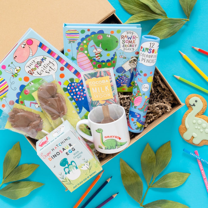 The Personalised Rawrsome Dinosaur Care Package Gift Box