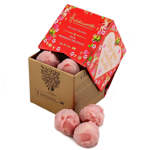 Pink Prosecco Truffles Mini Gift Cube
