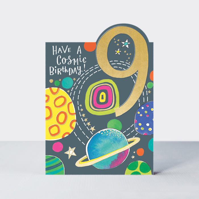 Boys 9th Space Birthday Card