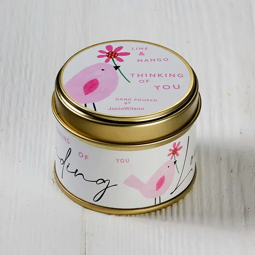 Thinking Of You Lime & Mango Scented Candle Tin