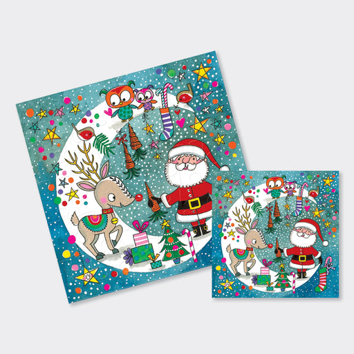 Christmas Jigsaw Card - Rudolph