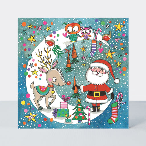 Christmas Jigsaw Card - Rudolph