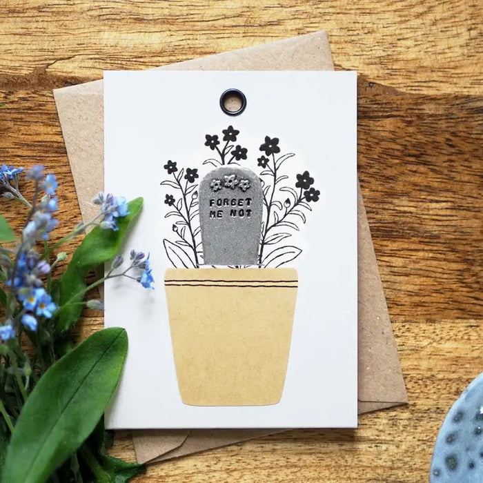Forget Me Not Plant Marker