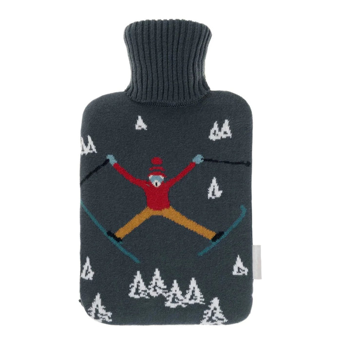 Sophie Allport Knitted Skiing Hot Water Bottle