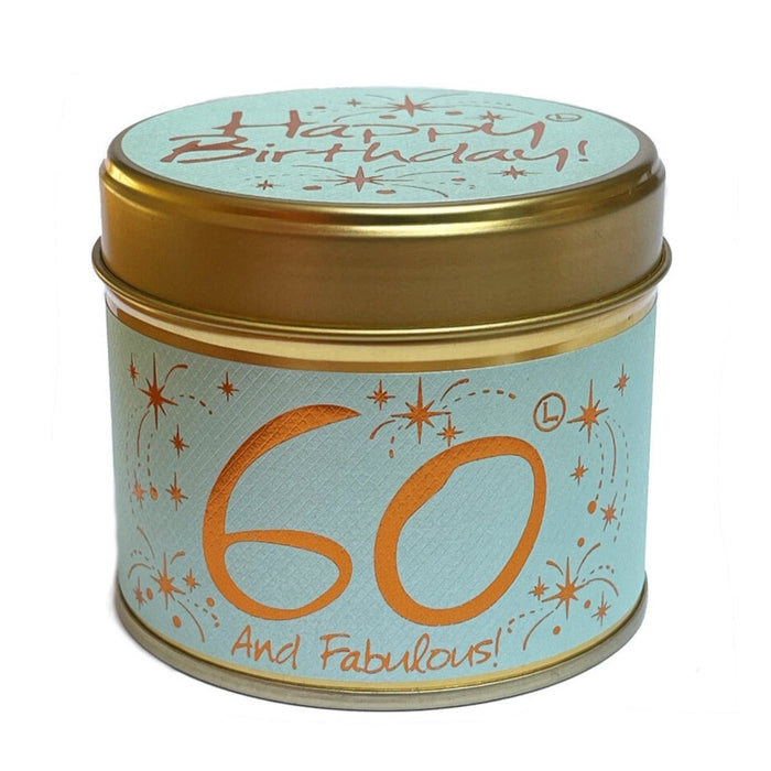Happy Birthday Candle Tins - Milestone Ages 60