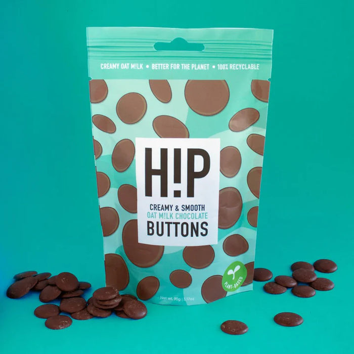 VEGAN HiP Chocolate: Creamy Oat Milk Chocolate Buttons