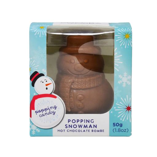 Popping Candy Hot Chocolate And Marshmallow Snowman Bombe