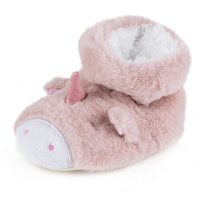 Totes Unicorn Baby Bootie Slippers 6-12 Months