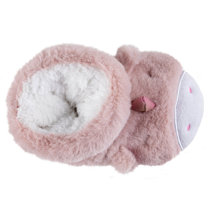 Totes Pink Unicorn Soft Baby Bootie Slippers