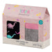 Totes Girls Slipper Socks Black Pink Grey Dinosaur Gift Box