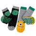 Totes Boys Slipper Socks Cute Green and Yellow Monsters