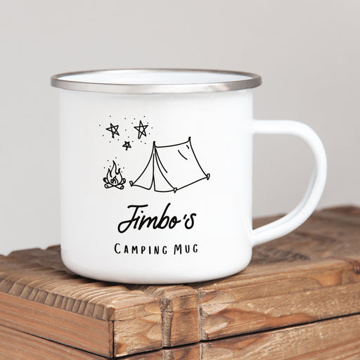 personalised camping tent mug