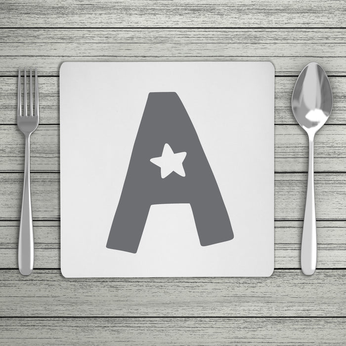 Fun Scandi Personalised Initial Placemat (Mix & Match Colours)