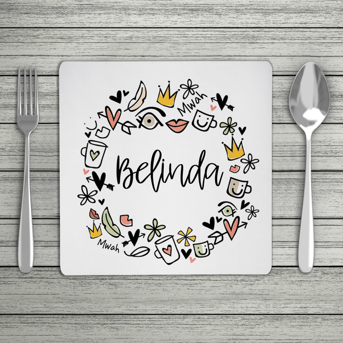 Happy Personalised Name Placemat