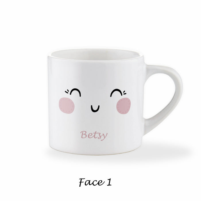 Children's Personalised Pretty Face Mug