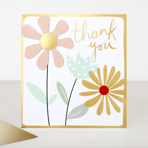 Caroline Gardner Thank you flowers design card