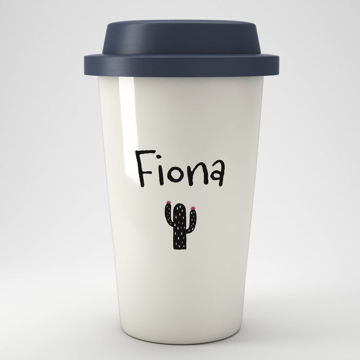 Mini Icon Personalised Eco Coffee Travel Mug (Various Designs)