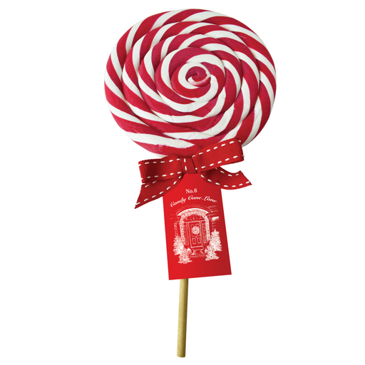 Candy Cane Spiral Lolly