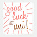 Caroline Gardner Neon Pastel Good Luck At Uni University Greetings Card