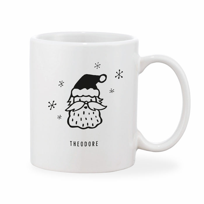 Personalised Adult's Christmas Mug Santa