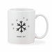 Personalised Adult's Christmas Mug Snowflake