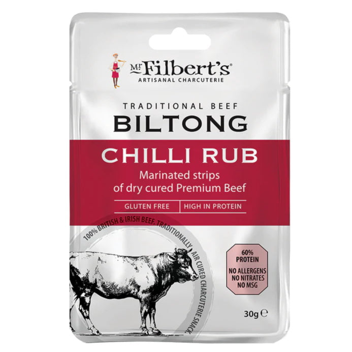 The Men's Cocktails And Nibbles Gift Box Chilli Biltong