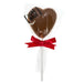 The 'Strawberry Hearts' Letterbox Gift Box Chocolate Heart Lollipop