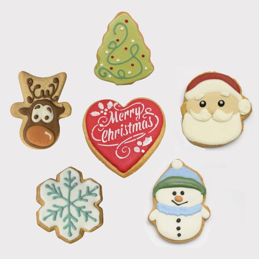 Christmas Iced Shortbread Biscuits - Various Designs