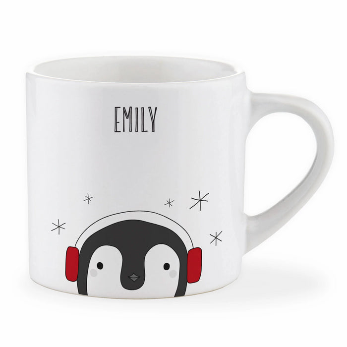 Personalised Child Christmas Penguin Mug