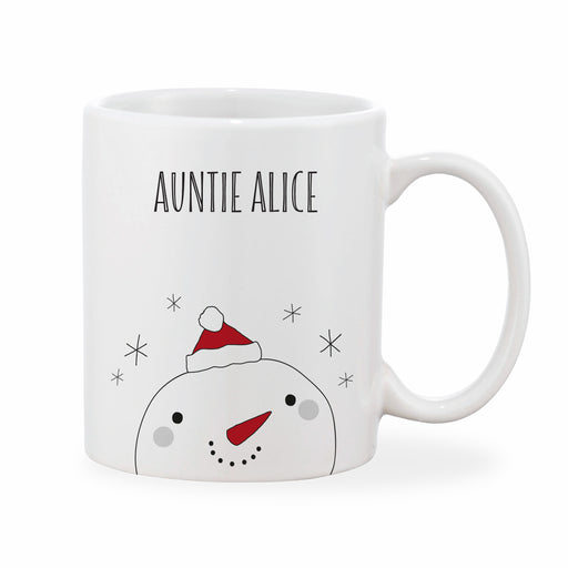 Personalised Snowman Christmas Mug