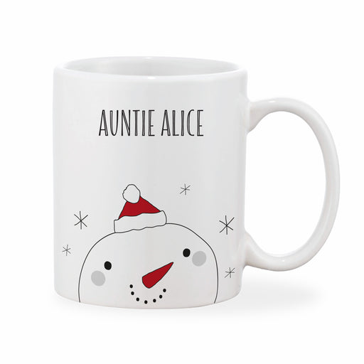 Personalised Adult Christmas Snowman Mug