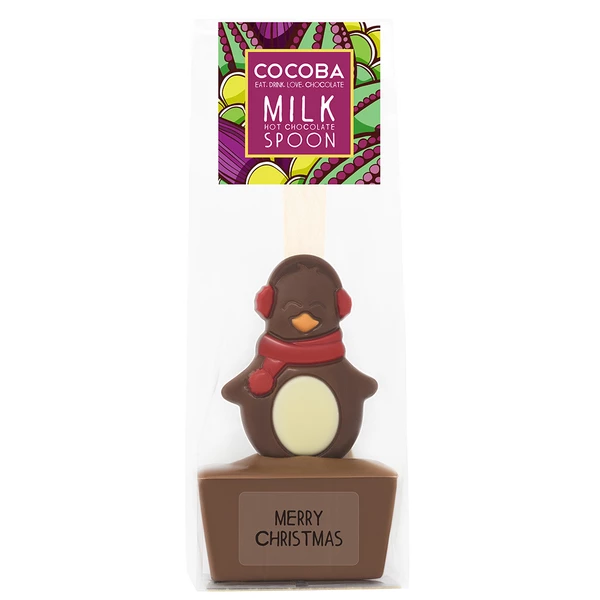 Christmas Hot Chocolate Spoon Penguin