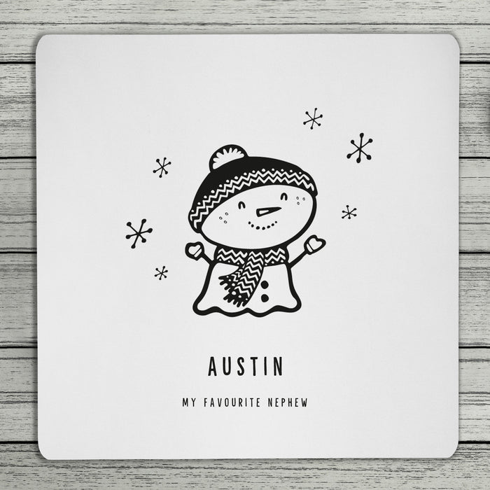 Personalised Christmas Doodle Coaster