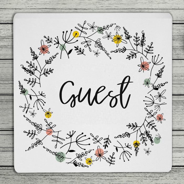 Floral Personalised Name Coaster
