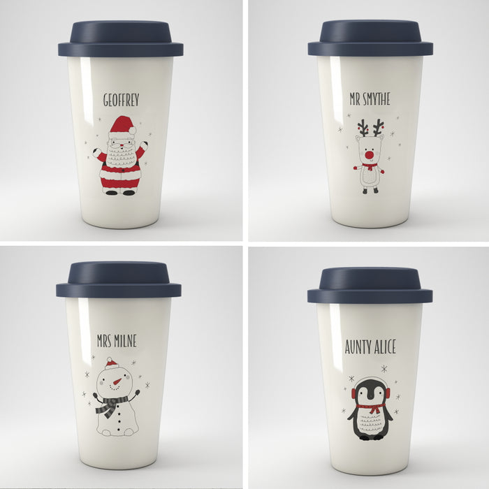 Personalised Christmas Travel Cup