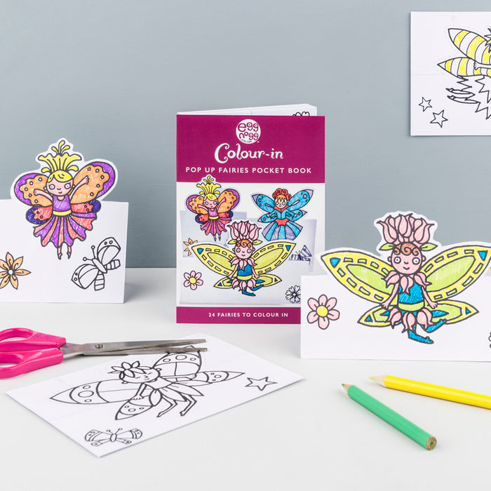 Colour-In Cards - Dinosaurs Or Fairies