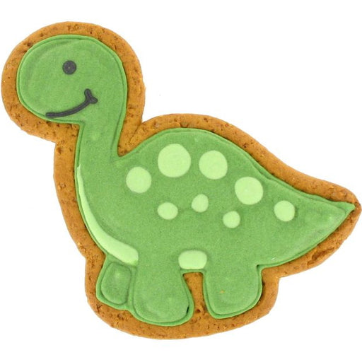 Dinosaur Iced Gingerbread Biscuit - Pink Or Green
