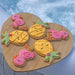 Summer Fun Iced Gingerbread Biscuit - Various Designs Flamingo Pineapple