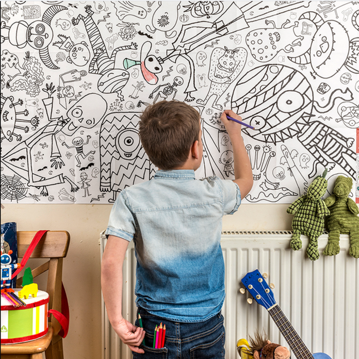 Giant Christmas Colouring Poster