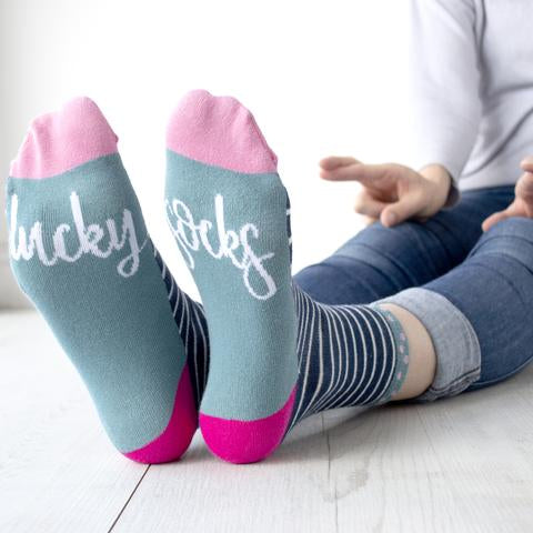 Women's Slogan Socks - Various Designs Lucky Socks
