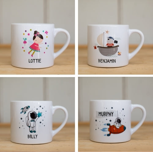 Personalised Children's Place Mat, Coaster & Mug - Various Designs