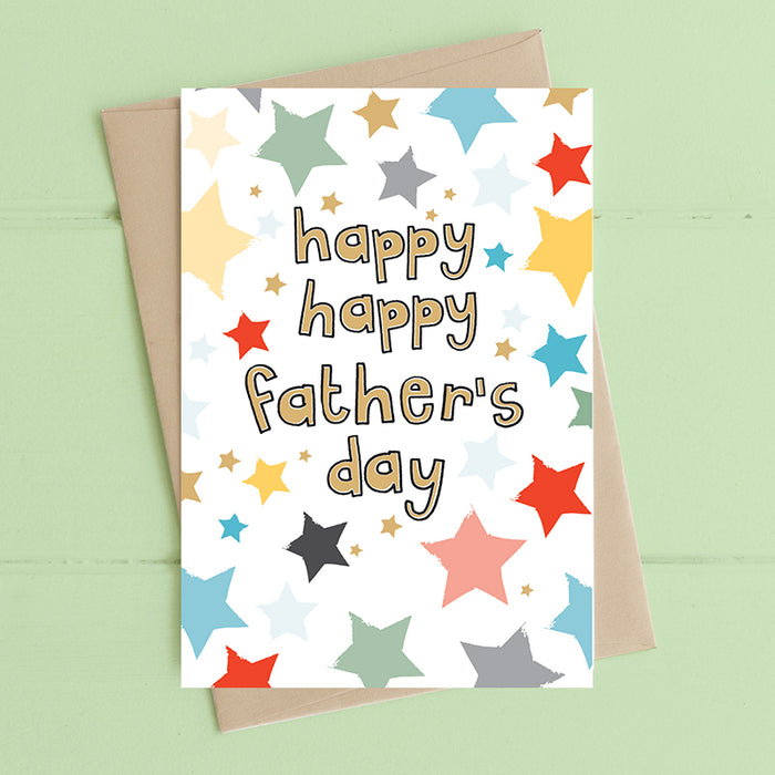 "Happy Happy Father's Day" Card